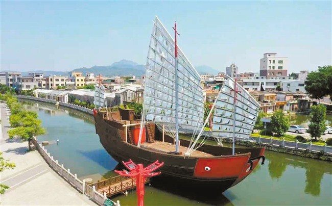 樟林古港红头船。